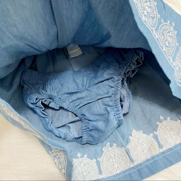 18 Months •Jessica Simpson• Blue Baby Girl Dress - Picture 4 of 8